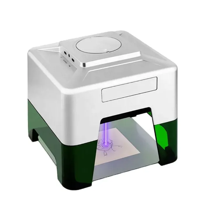 Mini Graveur Laser Bluetooth Haute Précision - 98x88mm - Gravure Métal, Bois, Cuir, Verre - Contrôle via App Mobile et PC