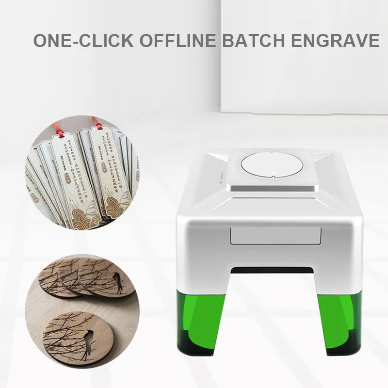 Mini Graveur Laser Bluetooth Haute Précision - 98x88mm - Gravure Métal, Bois, Cuir, Verre - Contrôle via App Mobile et PC