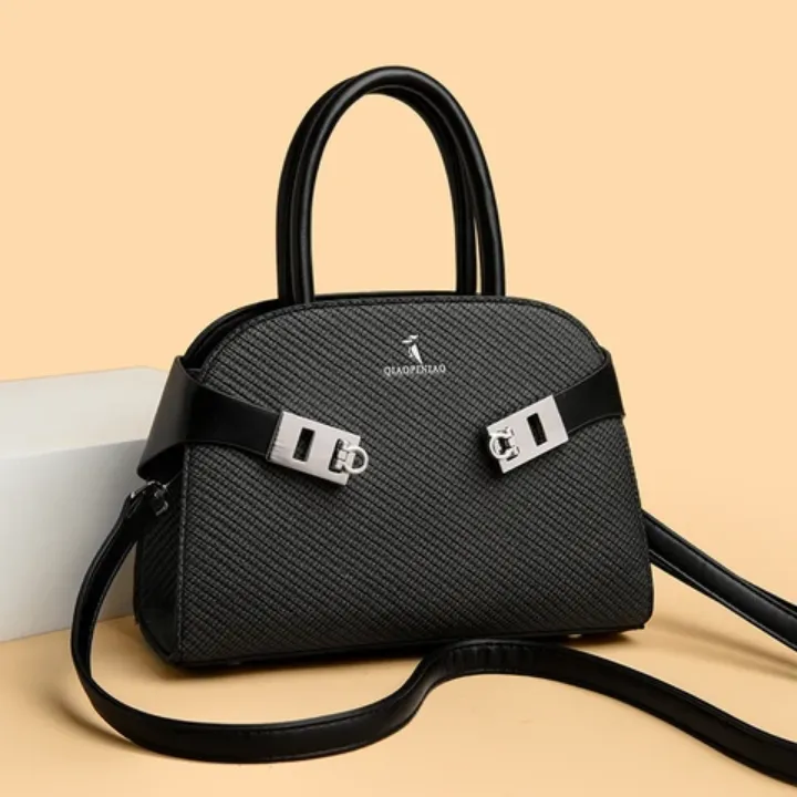 Sac à Main Élégant à Boucles Métalliques - Look Classique et Tendance