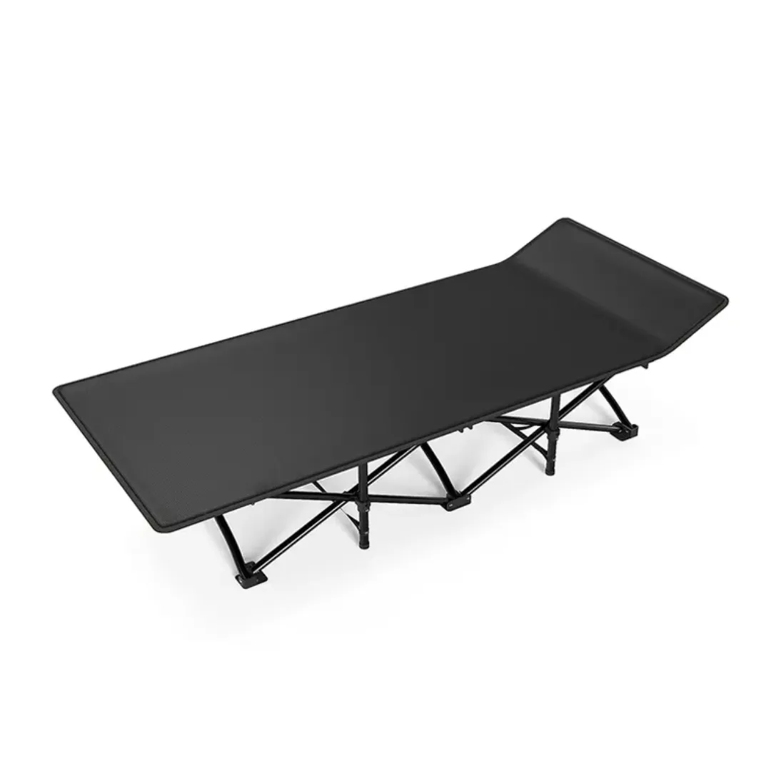 Lit de Camping Pliable en Acier et Tissu Oxford - Léger, Résistant et Compact - Idéal pour l’Extérieur, la Plage, la Randonnée ou les Urgences