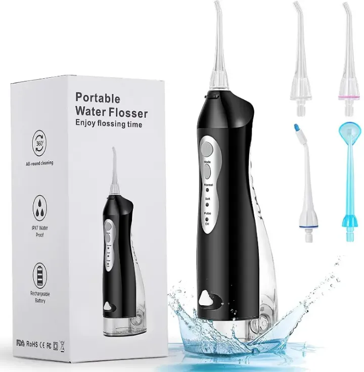 Hydropulseur Dentaire Portable - 200ml - 3 Modes - IPX7 Étanche