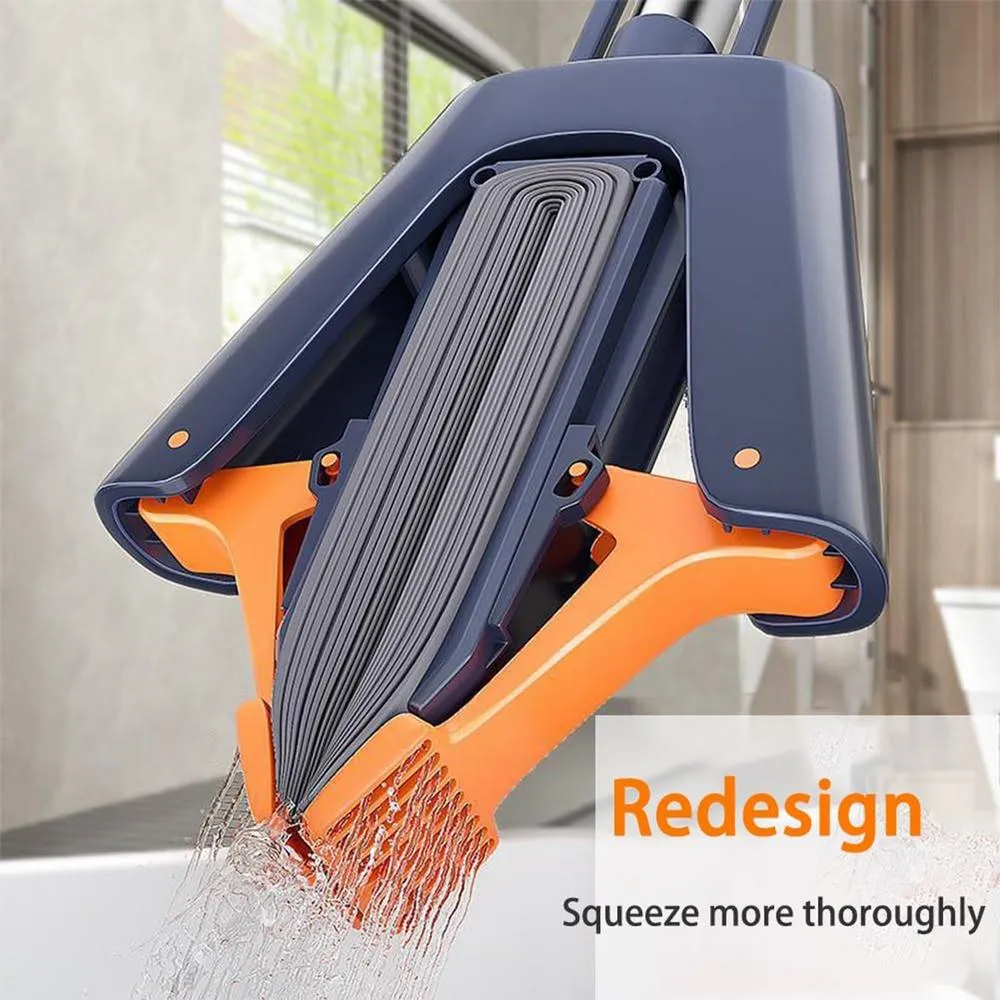 Balai Éponge Pliable Multi-Usage - Nettoyage à Sec et Humide - Essorage Facile - Maison & Bureau