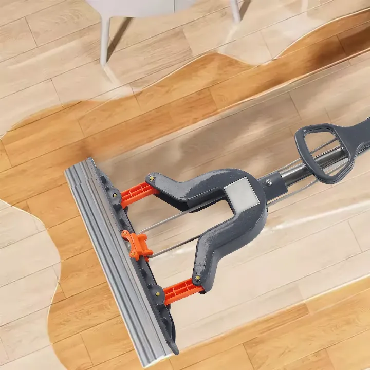 Balai Éponge Pliable Multi-Usage - Nettoyage à Sec et Humide - Essorage Facile - Maison & Bureau