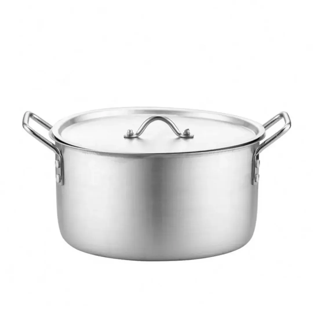 Batterie de Cuisine 7 Pièces en Aluminium Pressé - Marmites Empilables pour Cuisson Rapide et Efficace