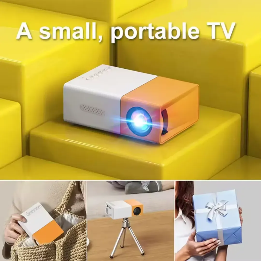 Mini Projecteur HD 1080P YG300 | Portable, Connectable au Téléphone, Maison & Bureau