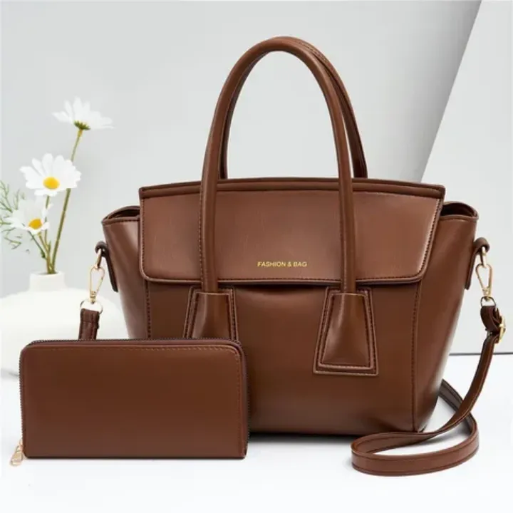 Ensemble Sac à Main & Portefeuille - Élégance Classique pour Femme