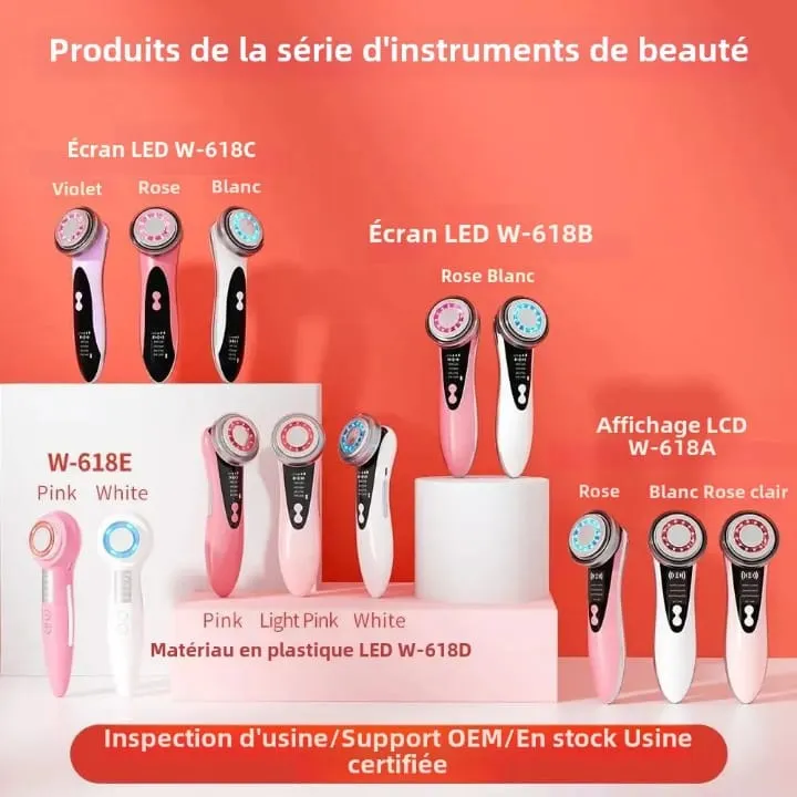 Appareil de Nettoyage Visage Ultrasons - 500mAh - Rechargeable