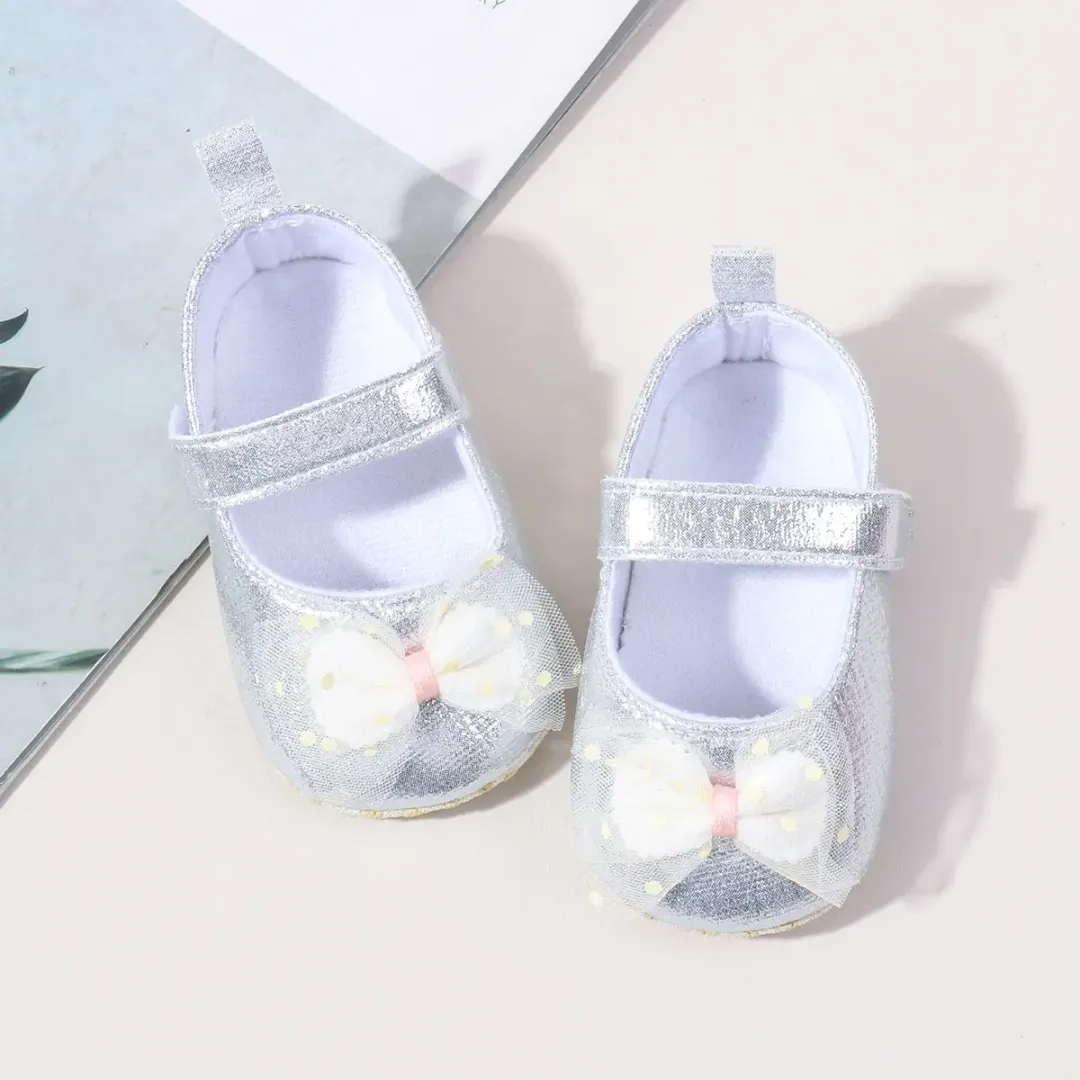 Sandales Bébé Fille – Semelle Souple, Design Bling – 0 à 15 Mois