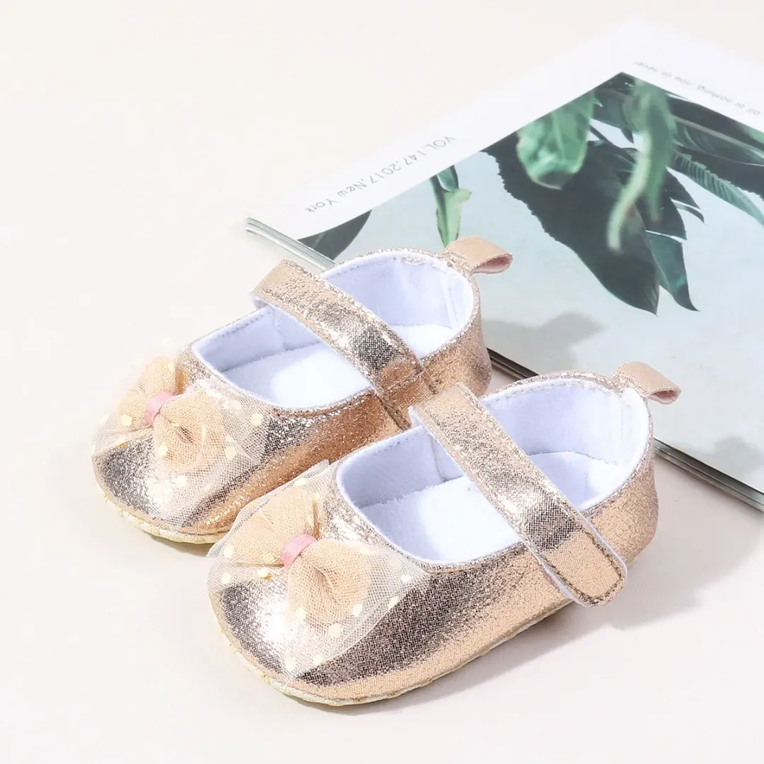 Sandales Bébé Fille – Semelle Souple, Design Bling – 0 à 15 Mois