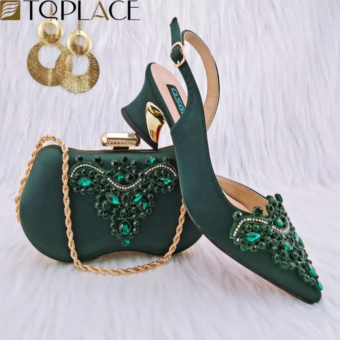 Ensemble Chaussures et Sac à Main Femme – Design Africain et Italien – Spécial Cérémonies et Mariages