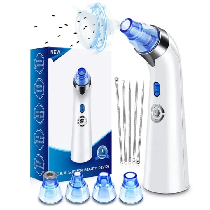 Aspirateur de Points Noirs - 5 Niveaux d'Intensité - 4 Têtes Interchangeables