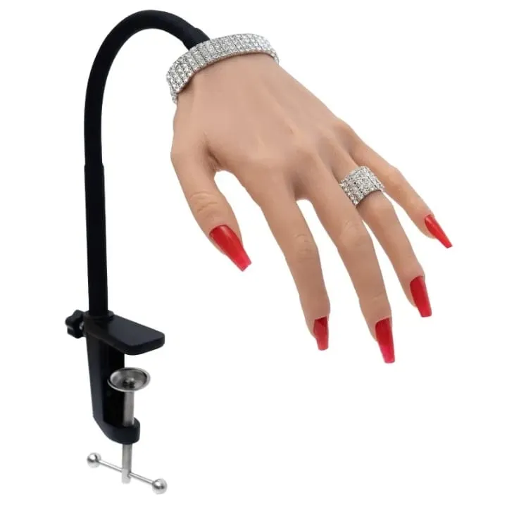 Main d'Entraînement Silicone pour Onglerie - Modèle Réaliste