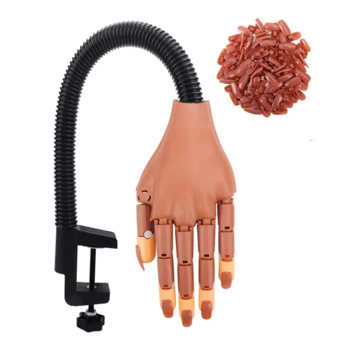 Main Articulée pour Entraînement Onglerie - Flexible et Facile à Fixer