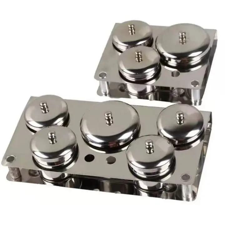 Set de Coupelles Inox Nail Art avec Plateau