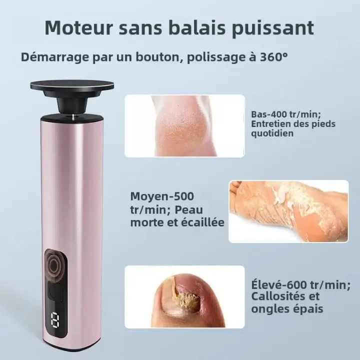 Lime Électrique Pieds & Ongles – Portable USB 600RPM