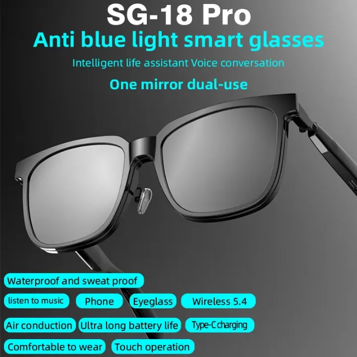 Lunettes de Soleil Intelligentes SG18 – Bluetooth, Polarisées, UV400