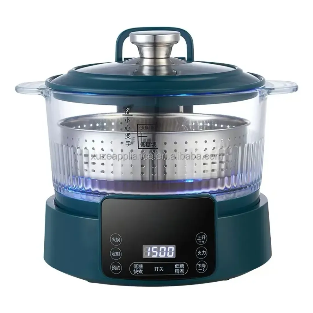 Cuiseur à Riz Électrique 3L en Acier Inoxydable – Haute Qualité, Désucré, Multifonction avec Écran Digital