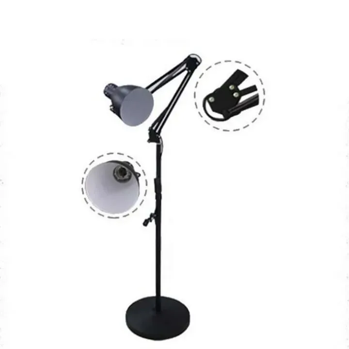 Lampe Bureau Style Atelier Noir & Doré - TQ22013