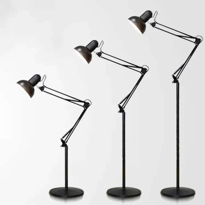 Lampe Bureau Style Atelier Noir & Doré - TQ22013