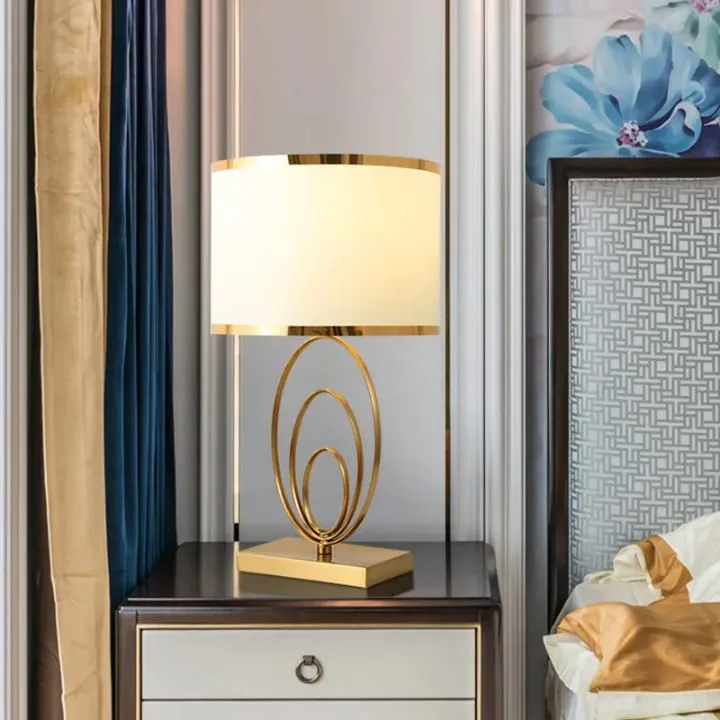 Lampe Double Cercle Doré – YF-242