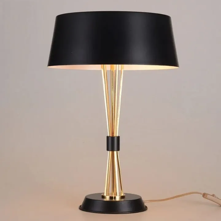 Lampe Colonne Torsadée avec Abat-Jour Large – YF-818