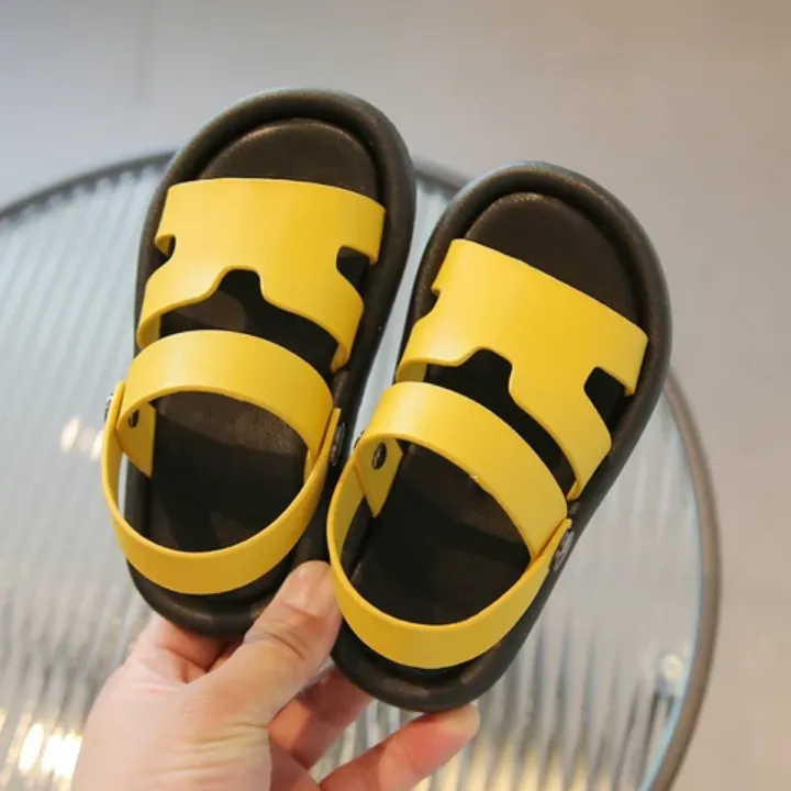 Sandales Unisexes pour Enfants en Cuir – Antidérapantes, Légères et Confortables, 4 Saisons