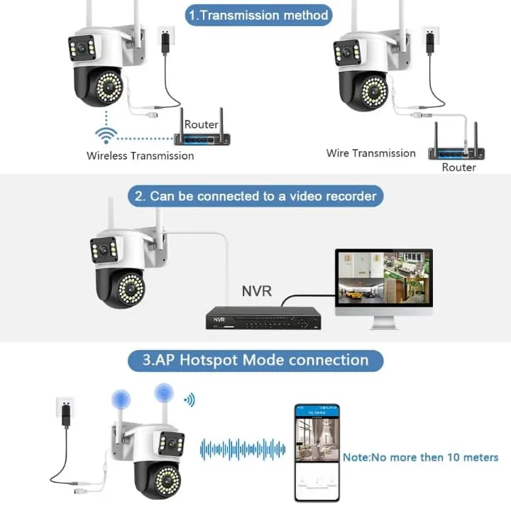 Caméra ultra-puissante à LED JT-8293QJ