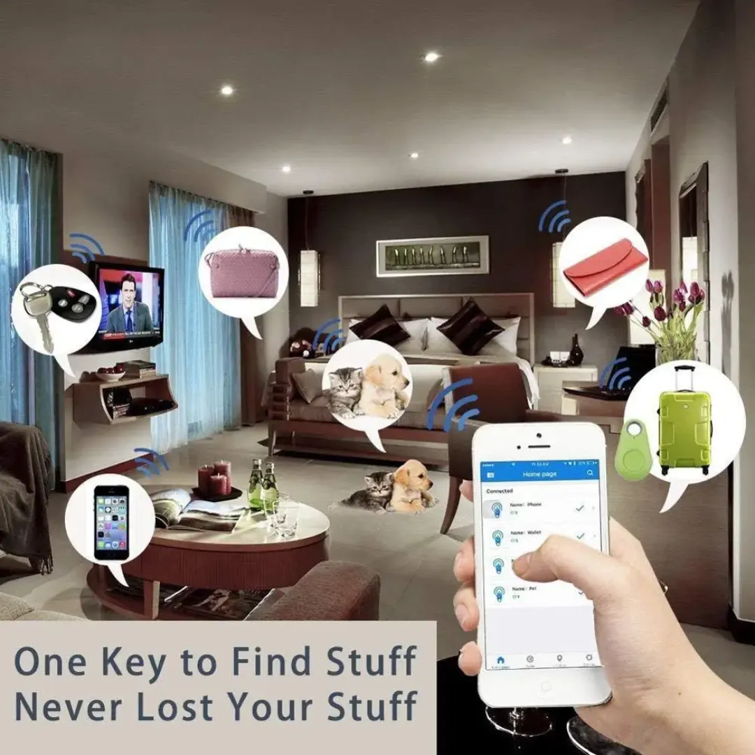 Porte-clés Localisateur Intelligent – Alarme Anti-Perte Bluetooth avec Application Mobile