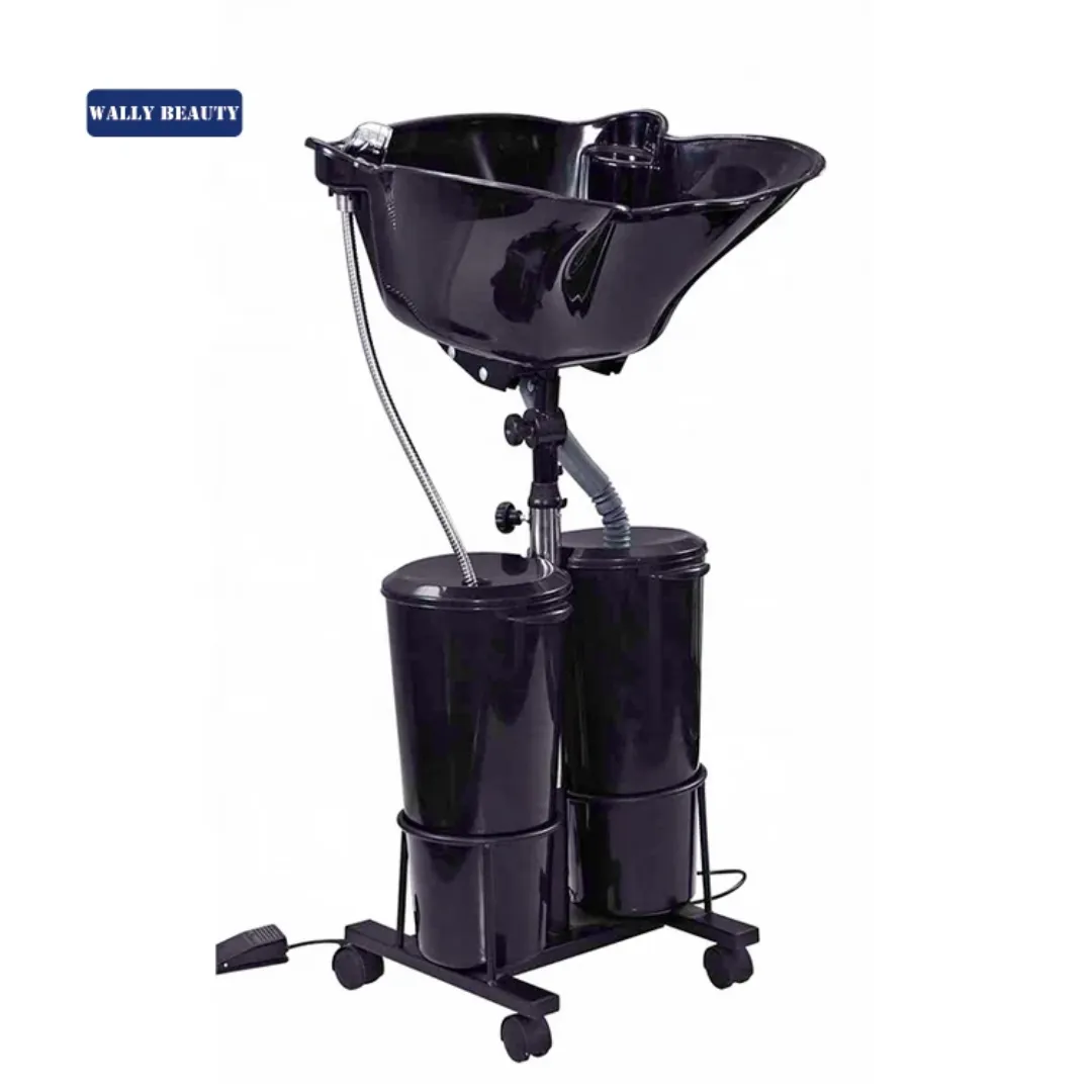 Bac à Shampoing Électrique Professionnel – Réglable avec Pompe et Réservoir Intégré