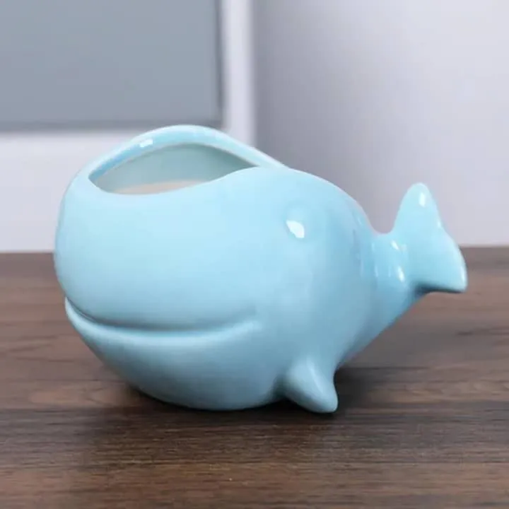 Pot Baleine Bleu – Déco Ludique
