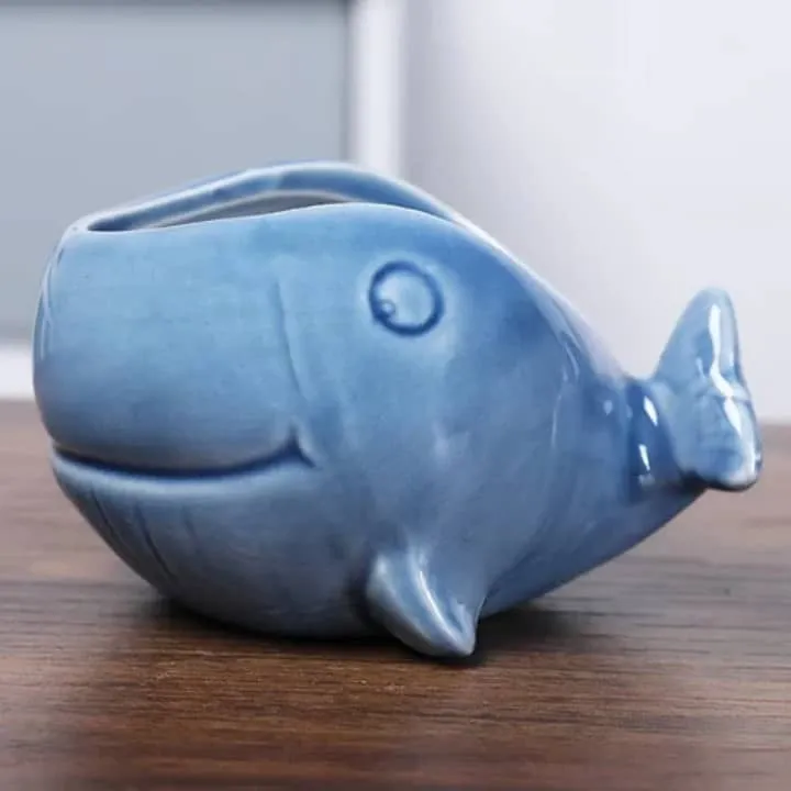 Pot Baleine Bleu – Déco Ludique