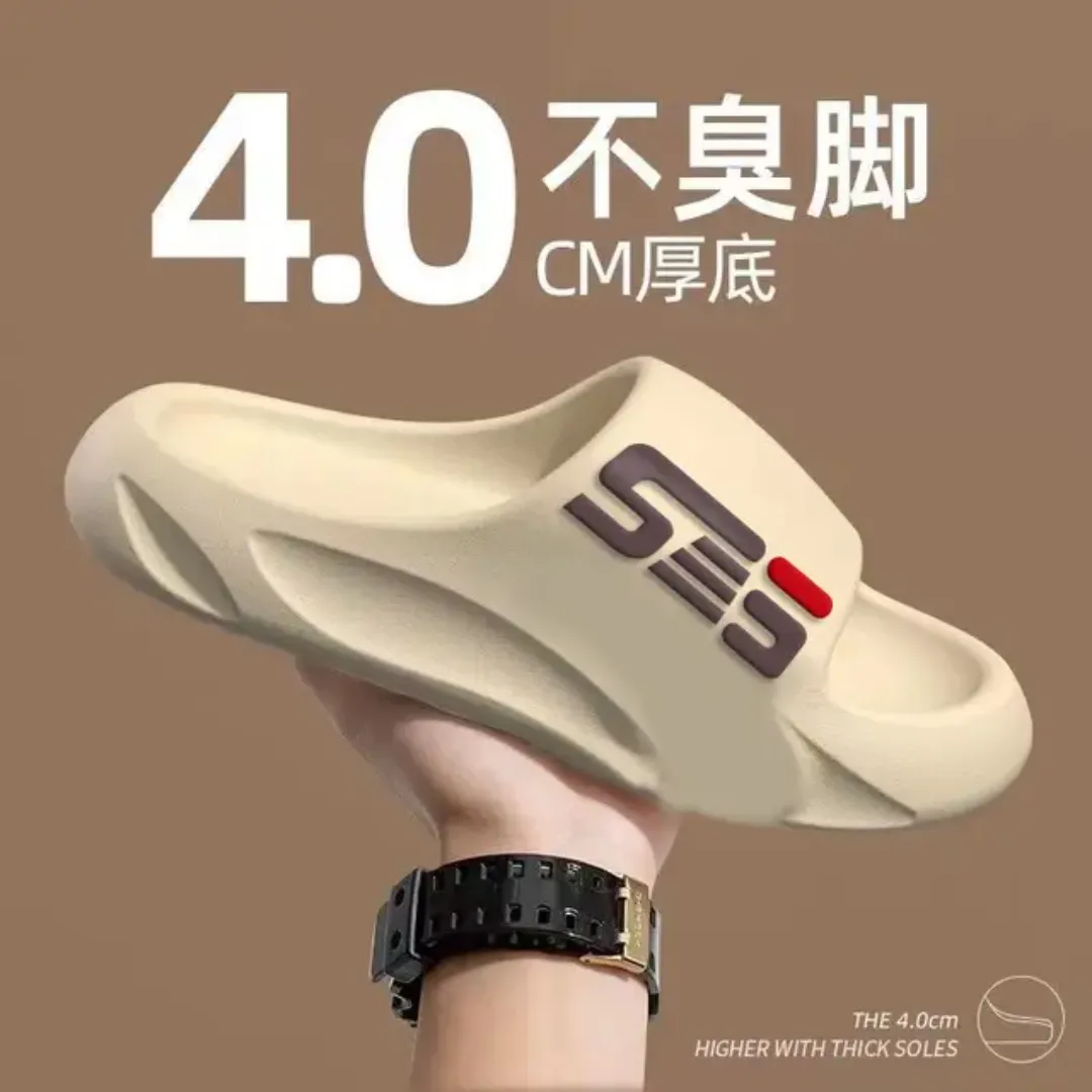 Sandales Diapositives Épaisses en EVA – Bout Ouvert, Ultra Confort Été / Maison / Plage – Antidérapantes Unisexe