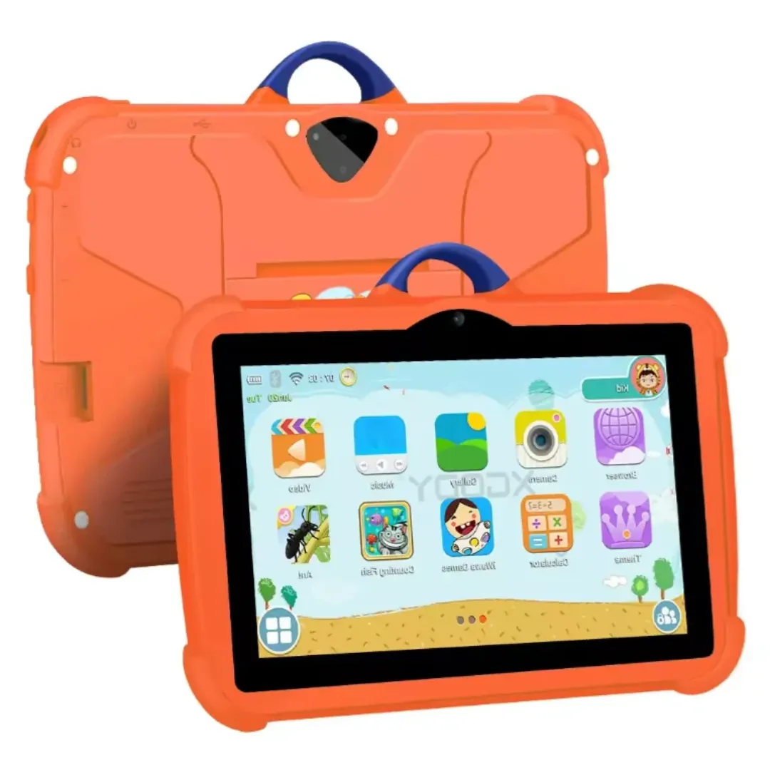 Tablette Éducative Enfant 7" Android – 4Go+64Go, WiFi, Applications Ludo-Éducatives, Coque Antichoc