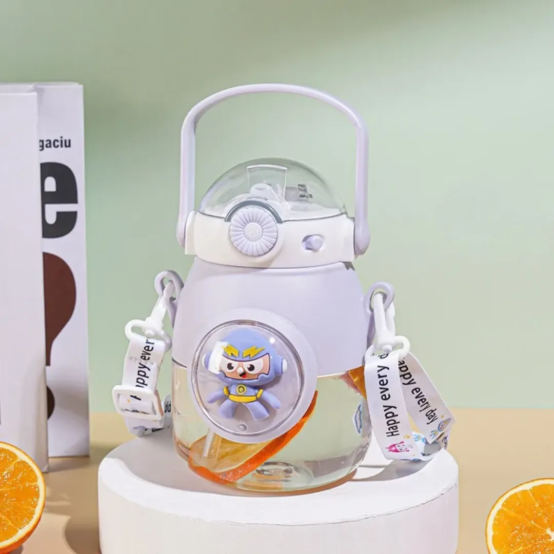 Gourde Capsule Spatiale pour Enfants – 900ml avec Paille Intégrée