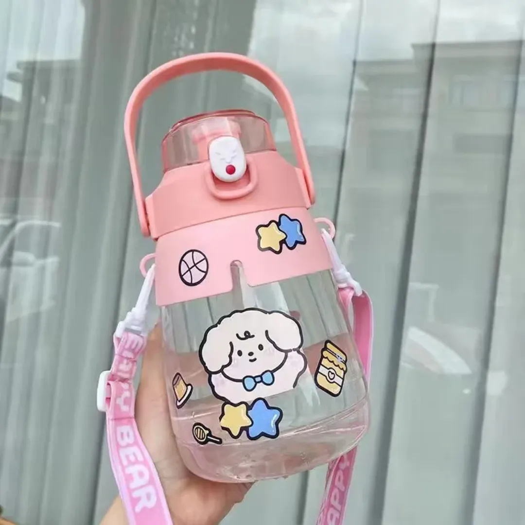 Gourde Capsule Spatiale pour Enfants – 900ml avec Paille Intégrée