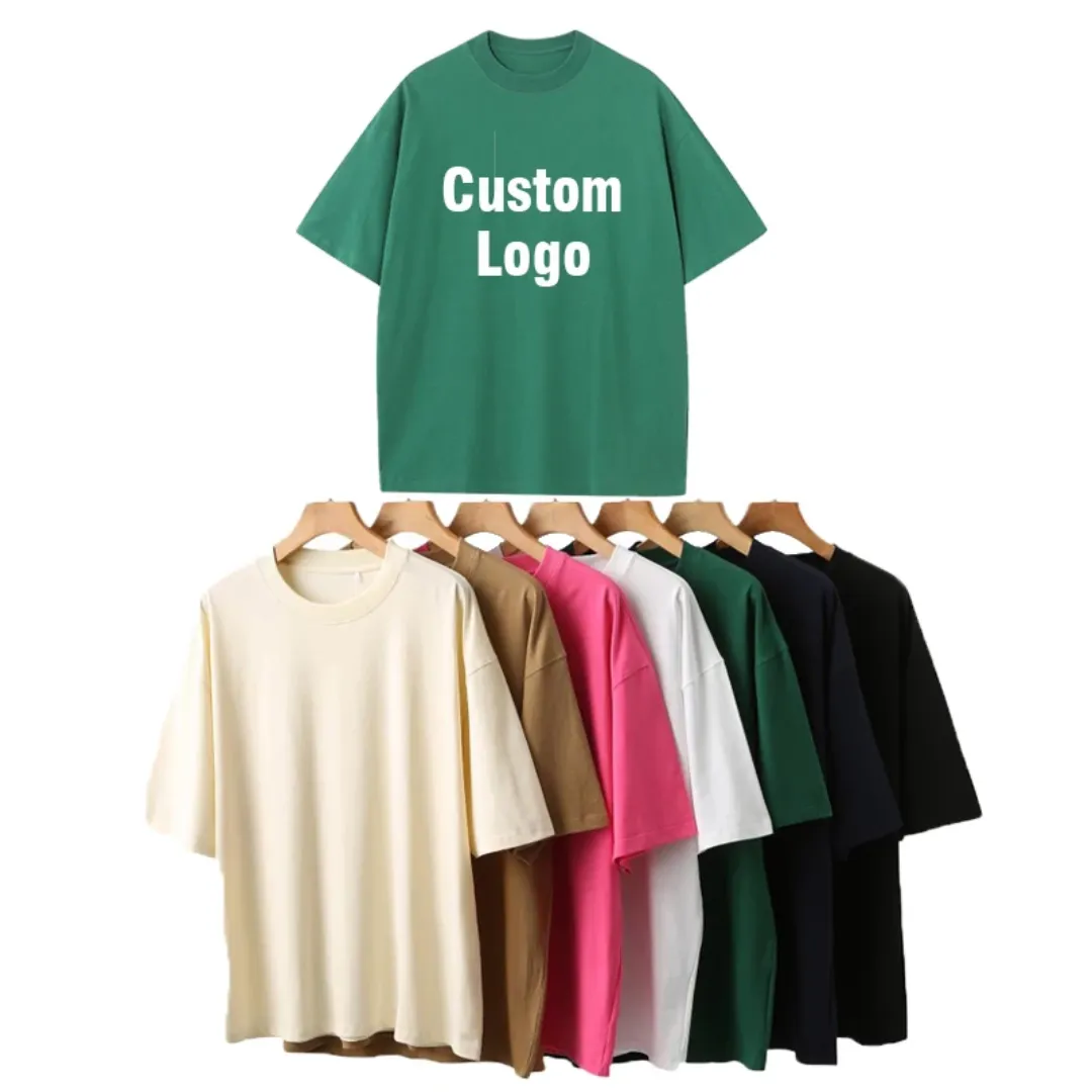 T-shirt Oversize 230g Homme – 100% Coton, Tissu Épais Premium, Couleurs Unies