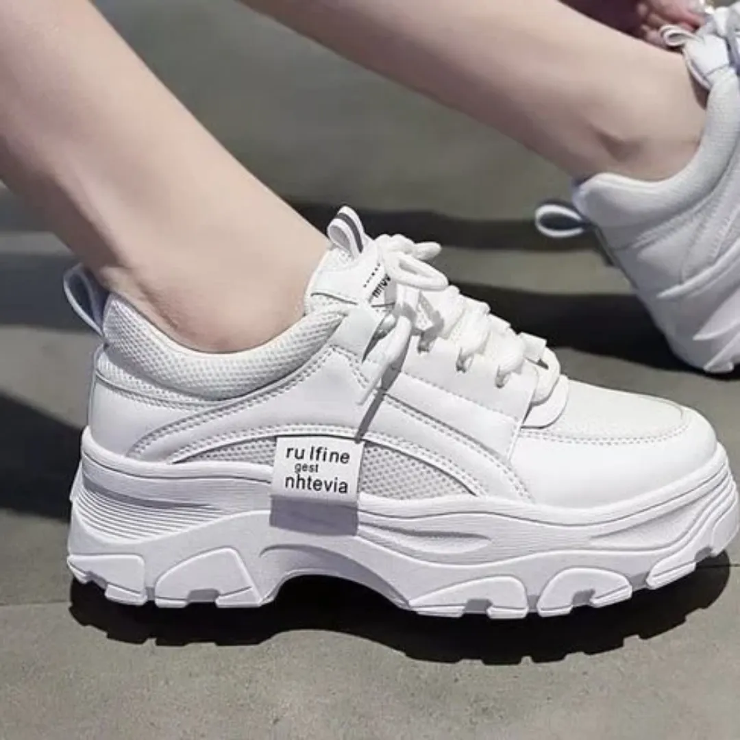 Baskets Chunky à Plateforme – Design Oversize Tendance pour Femmes, Semelle Épaisse Confortable