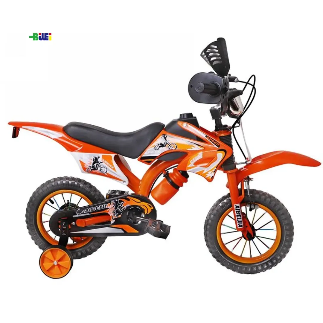 Vélo Moto Enfant 12 à 20 Pouces – Cadre Acier, Roues d'Appui, Design Sport – Pour Garçons et Filles 3 à 12 Ans