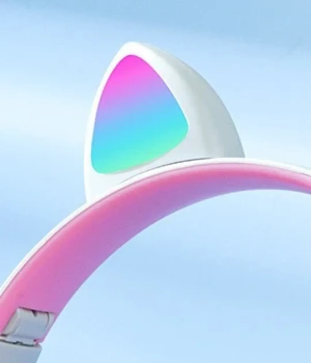 Casque Audio Bluetooth 5.0 LED Oreilles de Chat – Sans Fil avec Micro, Carte TF, Radio FM – Pour Enfants et Adultes