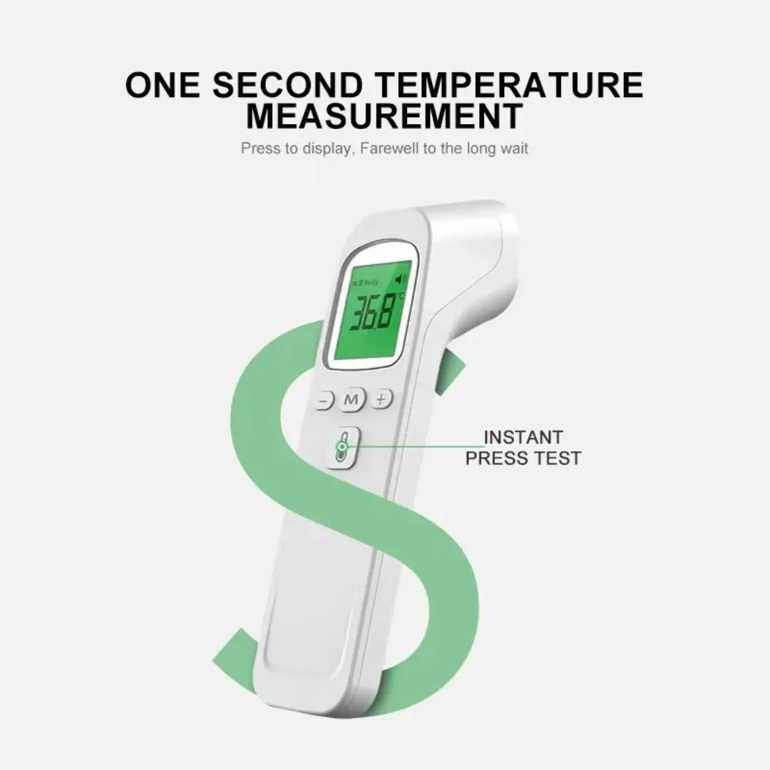 Thermomètre Médical Infrarouge Sans Contact – Affichage Digital LCD, Prise de Température Rapide et Précise, Frontal Bébé & Adulte