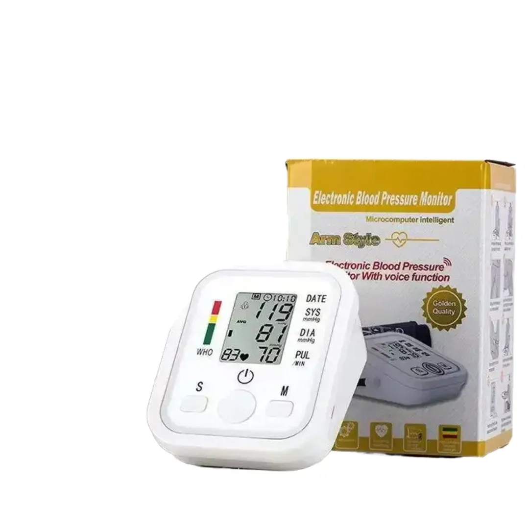 Tensiomètre Électronique au Bras – Automatique, Affichage LCD, Mesure Précise de la Tension Artérielle et du Pouls
