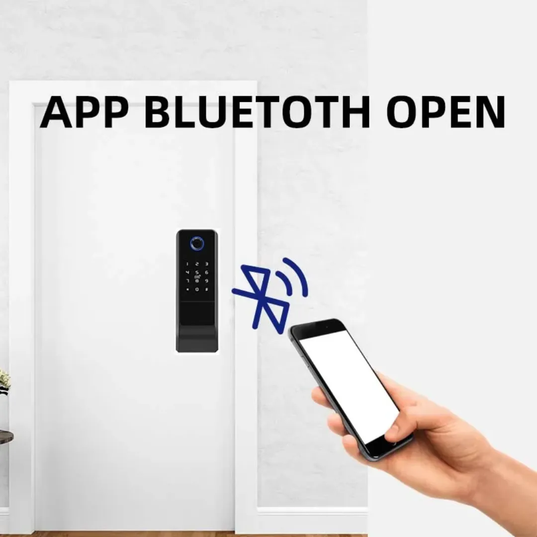 Serrure Intelligente TTLock – Ouverture par Bluetooth, Carte ou Code, Batterie Rechargeable, Sécurité Renforcée