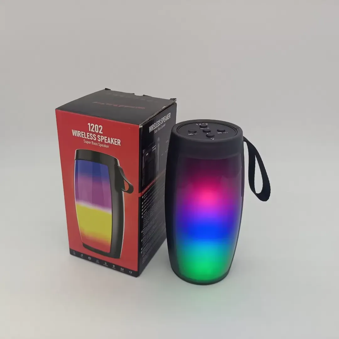 Haut-Parleur Bluetooth LED Portable – Son Puissant & Éclairage Multicolore – Idéal Voiture & Extérieur
