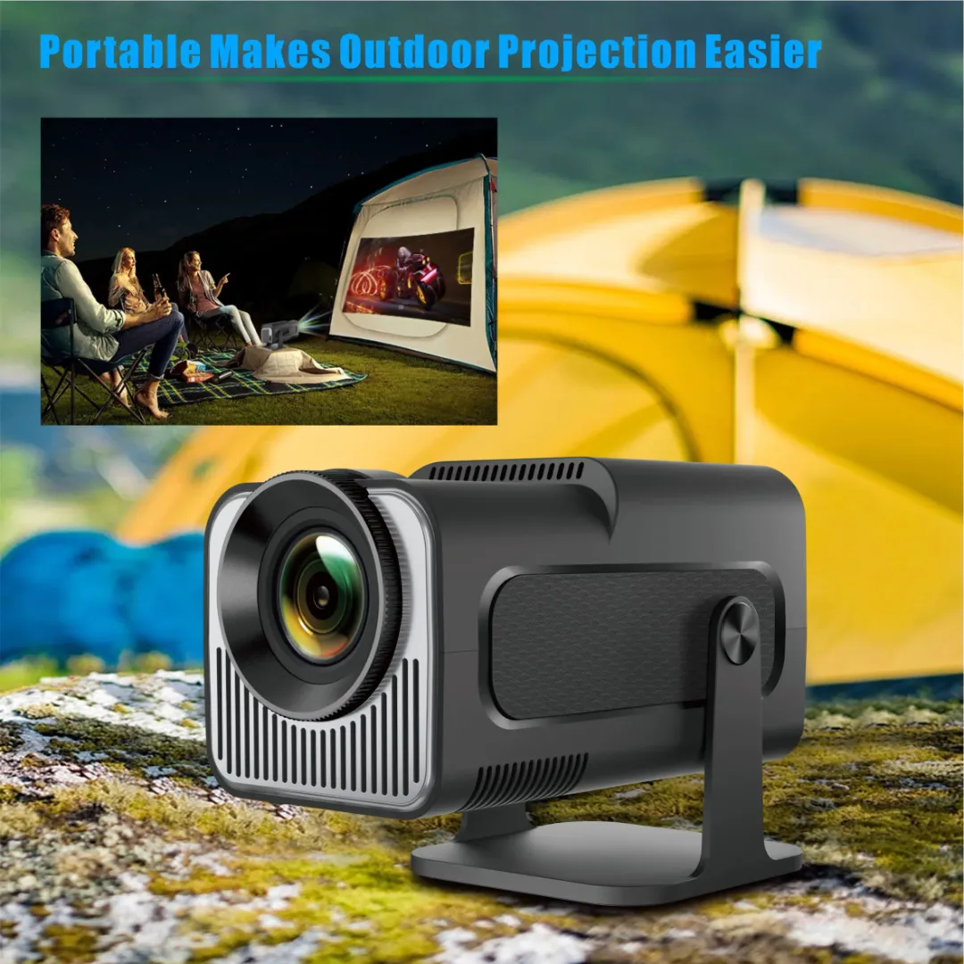 Mini Projecteur Portable 4K Android HY320 – WiFi – 200 ANSI Lumens – Home Cinéma Intelligent – Andro