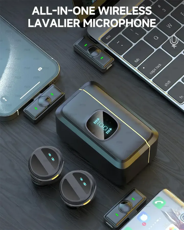 Écouteurs Sans Fil Bluetooth 5.3 – Boîtier de Charge LED, Contrôle Tactile, Réduction de Bruit