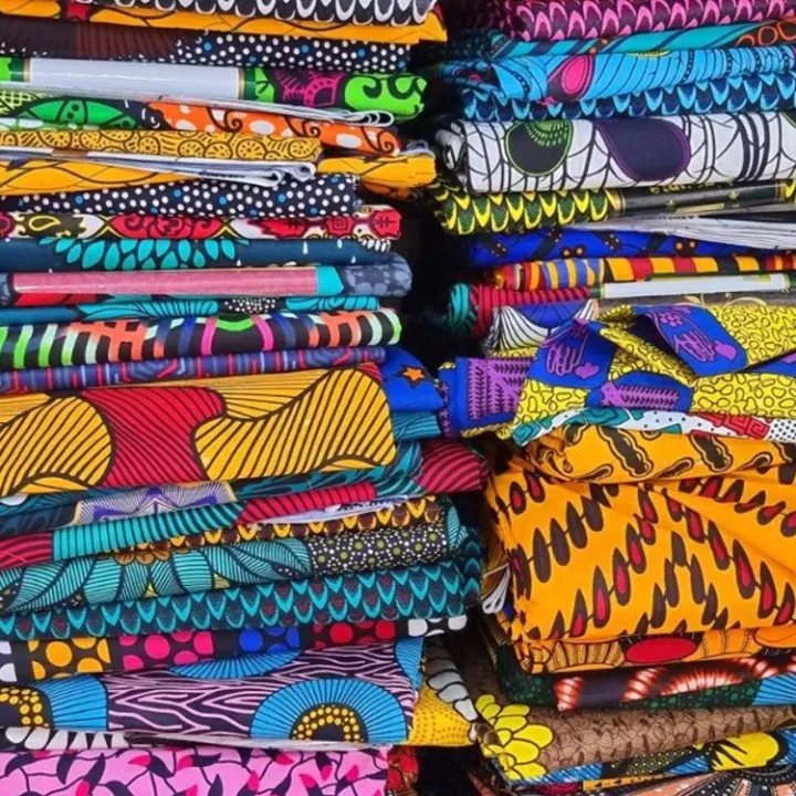 Pagne Wax Hollandais Vlisco – Imprimé Authentique, 6 Yards, Haute Qualité