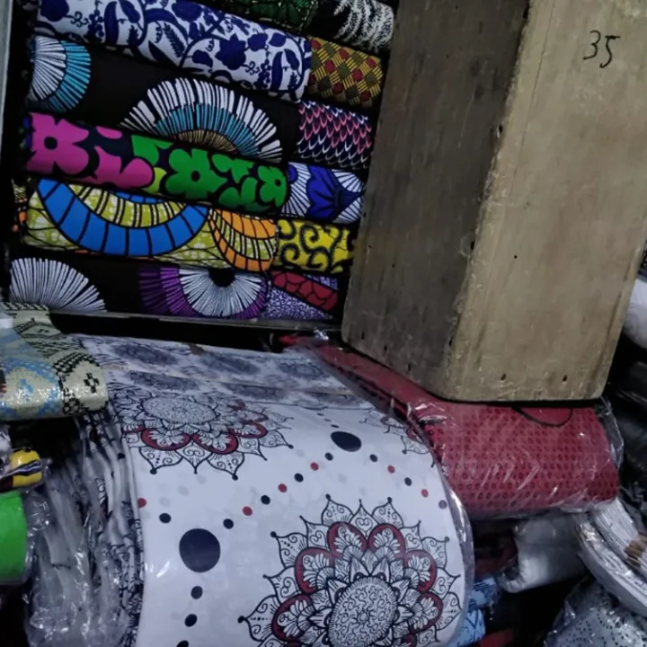 Pagne Wax Hollandais Vlisco – Imprimé Authentique, 6 Yards, Haute Qualité