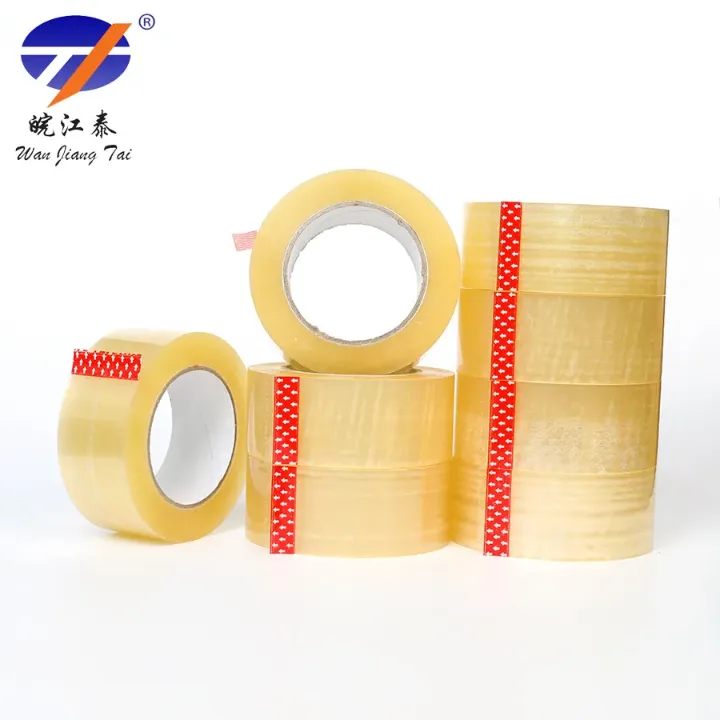 Ruban adhésif transparent BOPP – Emballage professionnel, colle acrylique résistante, simple face