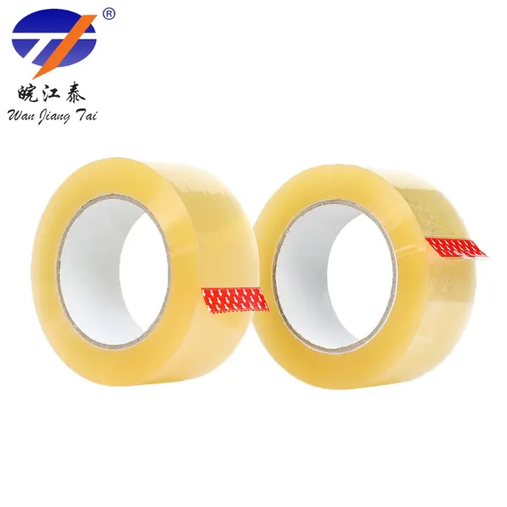 Ruban adhésif transparent BOPP – Emballage professionnel, colle acrylique résistante, simple face