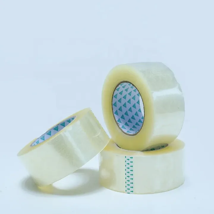 Ruban adhésif transparent BOPP – Emballage professionnel, colle acrylique résistante, simple face